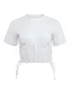 Fleur Du Mal Sabrina T-shirt In White
