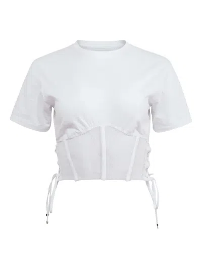 Fleur Du Mal Sabrina T-shirt In White
