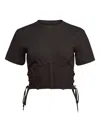 Fleur Du Mal Sabrina Corset T-shirt In Brown