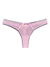 Fleur Du Mal Sabrina Mesh Thong In Pink