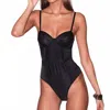 Fleur Du Mal Bullet Bodysuit In Black