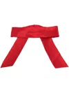 Fleur Du Mal Satin-finish Silk Blindfold In Red
