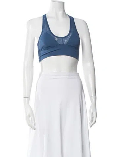 Pre-owned Fleur Du Mal Scoop Neck Sleeveless Sports Bra In Black