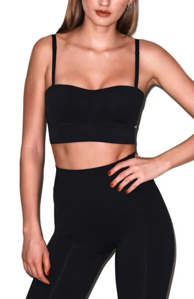 Fleur Du Mal Sculpt Molded Sports Bra In Black