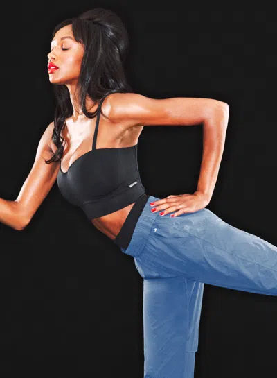Fleur Du Mal Sculpt Molded Sports Bra In Black