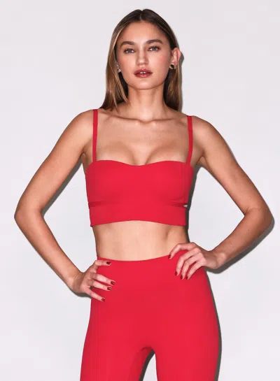 Fleur Du Mal Sculpt Molded Sports Bra In Brown