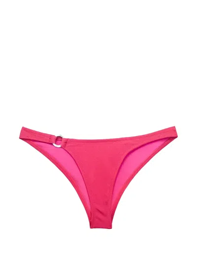 Fleur Du Mal Seduce Ring-detail Bikini Bottoms In Pink