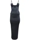 Fleur Du Mal Seduce U-plunge Dress In Black