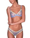 Fleur Du Mal Sheer Tulle Bikini In Daydream