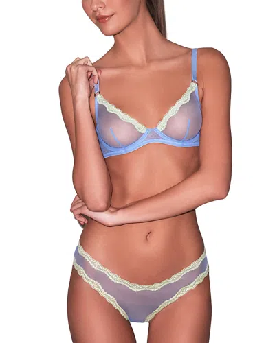 Fleur Du Mal Sheer Tulle Bikini In Daydream