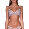 Fleur Du Mal Sheer Tulle Underwire Demi Bra