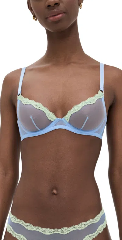 Fleur Du Mal Sheer Tulle Demi Bra Daydream