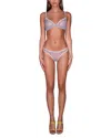 Fleur Du Mal Sheer Tulle Thong In Daydream