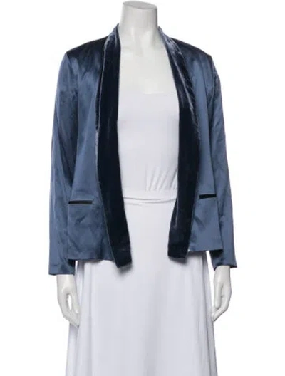 Pre-owned Fleur Du Mal Silk Blazer In Blue