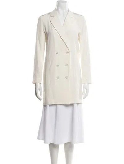 Pre-owned Fleur Du Mal Silk Blazer In Neutral