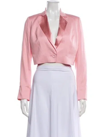 Pre-owned Fleur Du Mal Silk Blazer In Pink