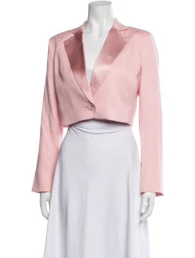Pre-owned Fleur Du Mal Silk Blazer In Pink
