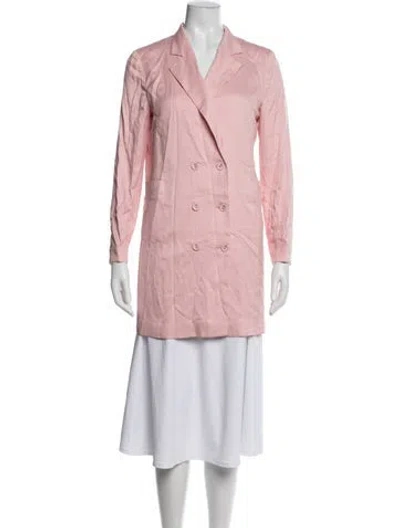 Pre-owned Fleur Du Mal Silk Blazer W/ Tags In Pink
