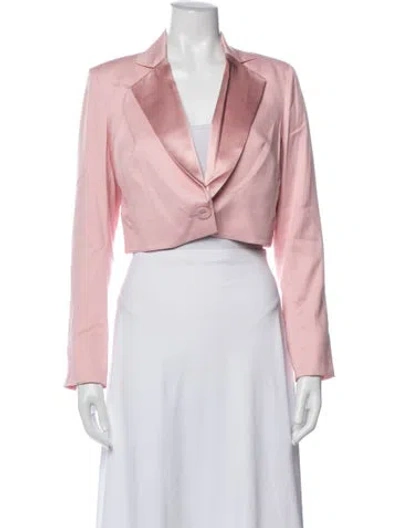 Pre-owned Fleur Du Mal Silk Blazer W/ Tags In Pink