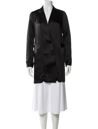 Pre-owned Fleur Du Mal Silk Evening Jacket In Black