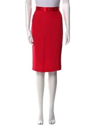 Pre-owned Fleur Du Mal Silk Knee-length Skirt In Pink