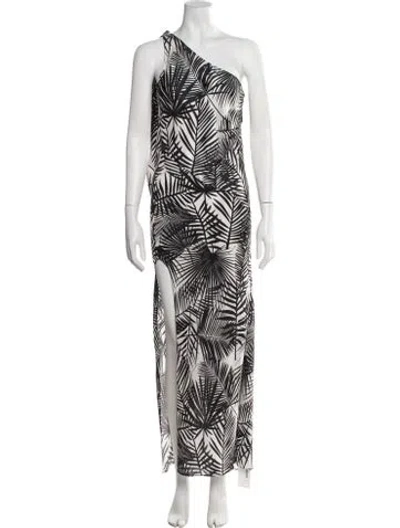 Pre-owned Fleur Du Mal Silk Long Dress In Black