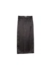 Fleur Du Mal Silk Maxi Skirt In Black