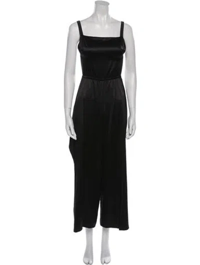 Pre-owned Fleur Du Mal Silk Mini Dress In Black