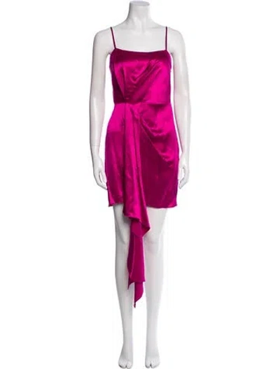 Pre-owned Fleur Du Mal Silk Mini Dress W/ Tags In Purple