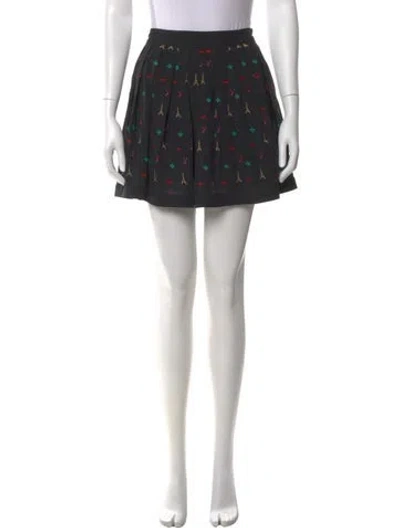 Pre-owned Fleur Du Mal Silk Mini Shorts In Black