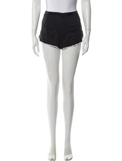 Pre-owned Fleur Du Mal Silk Mini Shorts In Blue