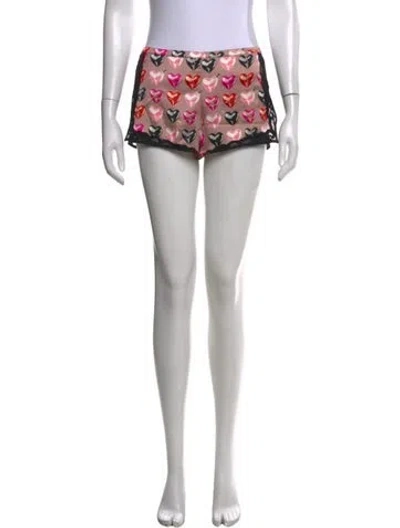 Pre-owned Fleur Du Mal Silk Mini Shorts W/ Tags In Black
