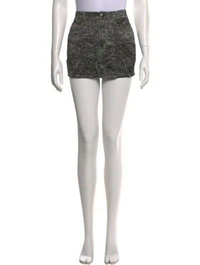Pre-owned Fleur Du Mal Silk Mini Skirt In Black