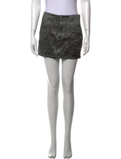 Pre-owned Fleur Du Mal Silk Mini Skirt In Brown