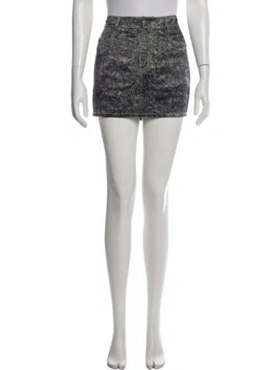 Pre-owned Fleur Du Mal Silk Mini Skirt In White