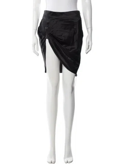 Pre-owned Fleur Du Mal Silk Mini Skirt In White