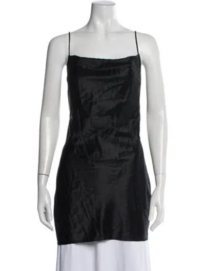 Pre-owned Fleur Du Mal Silk Nightgown In Black