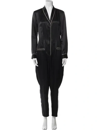 Pre-owned Fleur Du Mal Silk Pajamas In Black