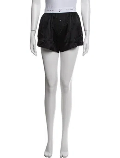 Pre-owned Fleur Du Mal Silk Pajamas W/ Tags In Black
