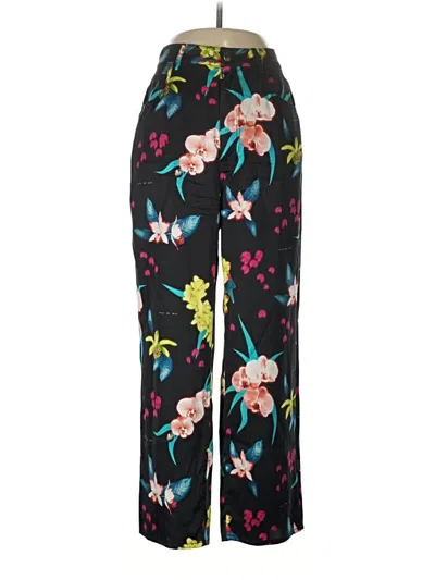 Pre-owned Fleur Du Mal Silk Pants In Black