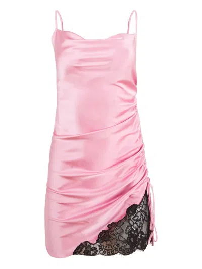 FLEUR DU MAL SILK-SATIN DRESS