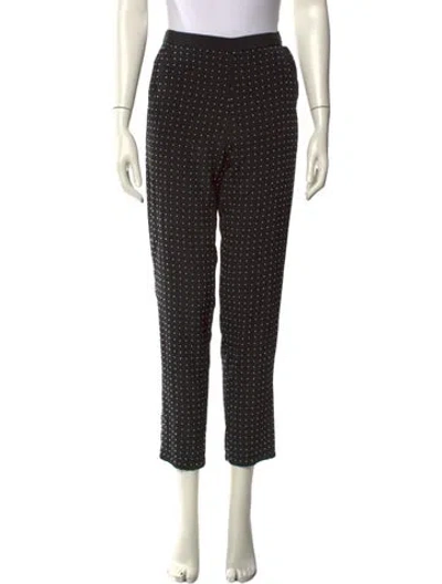 Pre-owned Fleur Du Mal Silk Skinny Leg Pants In Black