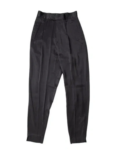 Pre-owned Fleur Du Mal Silk Skinny Leg Pants In Blue