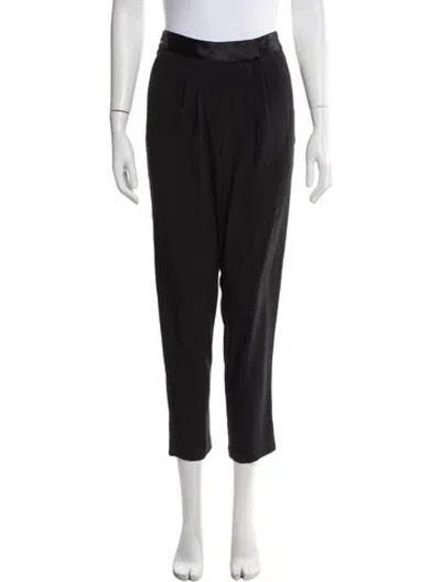 Pre-owned Fleur Du Mal Silk Straight Leg Pants In Gray