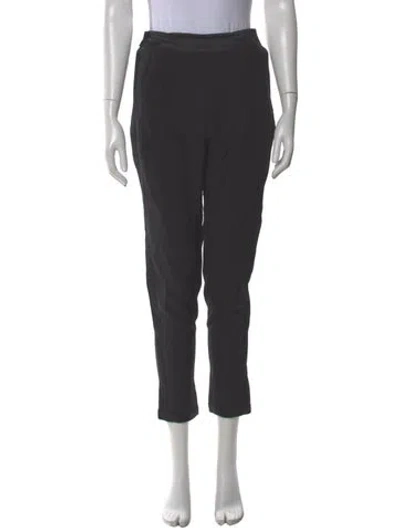 Pre-owned Fleur Du Mal Silk Straight Leg Pants In Gray