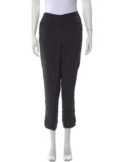 Pre-owned Fleur Du Mal Silk Straight Leg Pants In Gray