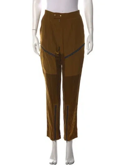 Pre-owned Fleur Du Mal Silk Straight Leg Pants W/ Tags In Multi