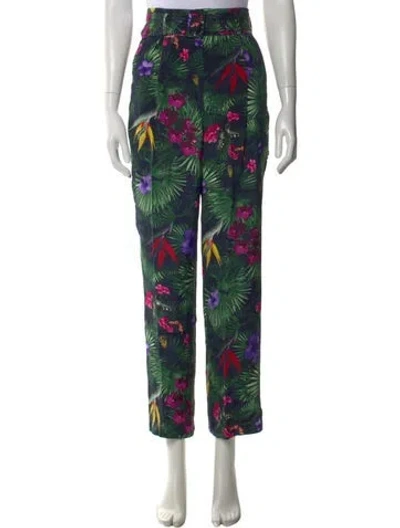 Pre-owned Fleur Du Mal Silk Wide Leg Pants W/ Tags In Blue