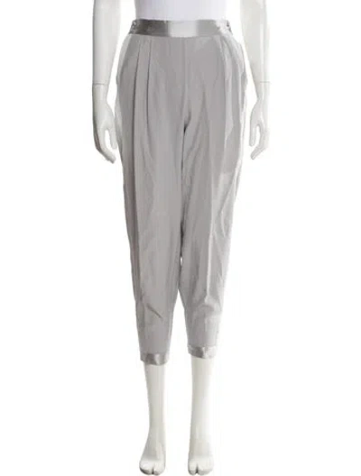 Pre-owned Fleur Du Mal Silk Wide Leg Pants W/ Tags In Gray