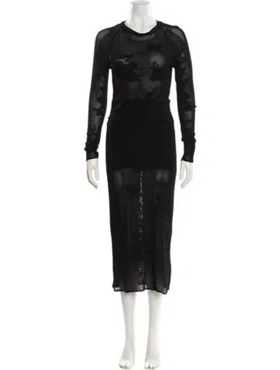 Pre-owned Fleur Du Mal Skirt Set In Black